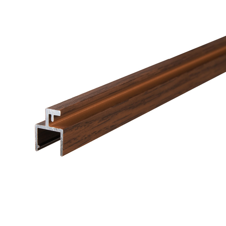 Door supplementary profile Nut brown (Structure)