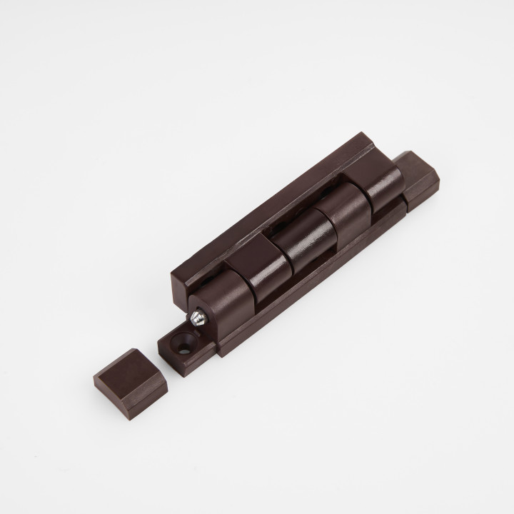 Door hinge for quick installation Chocolate brown