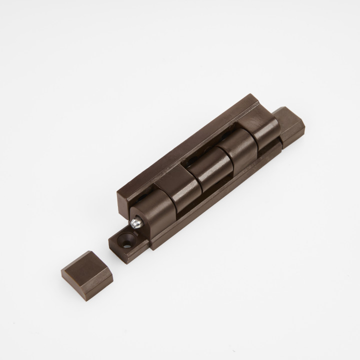 Door hinge for quick installation Nut brown
