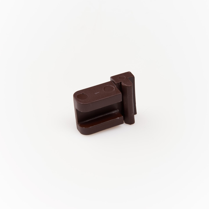 Connector for door cross profile Chocolate brown