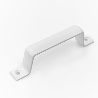 Large external door handle White