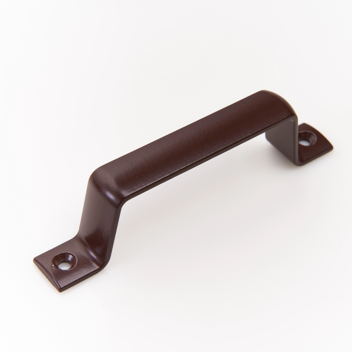 Large external door handle Chocolate brown