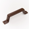 Large external door handle Nut brown
