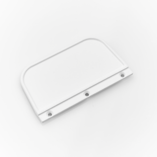 Flat interior door handle White